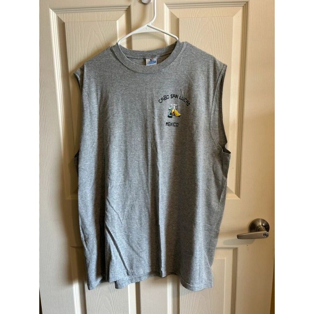 Cabo San Lucas 2XL T-Shirt Gray Sleeveless